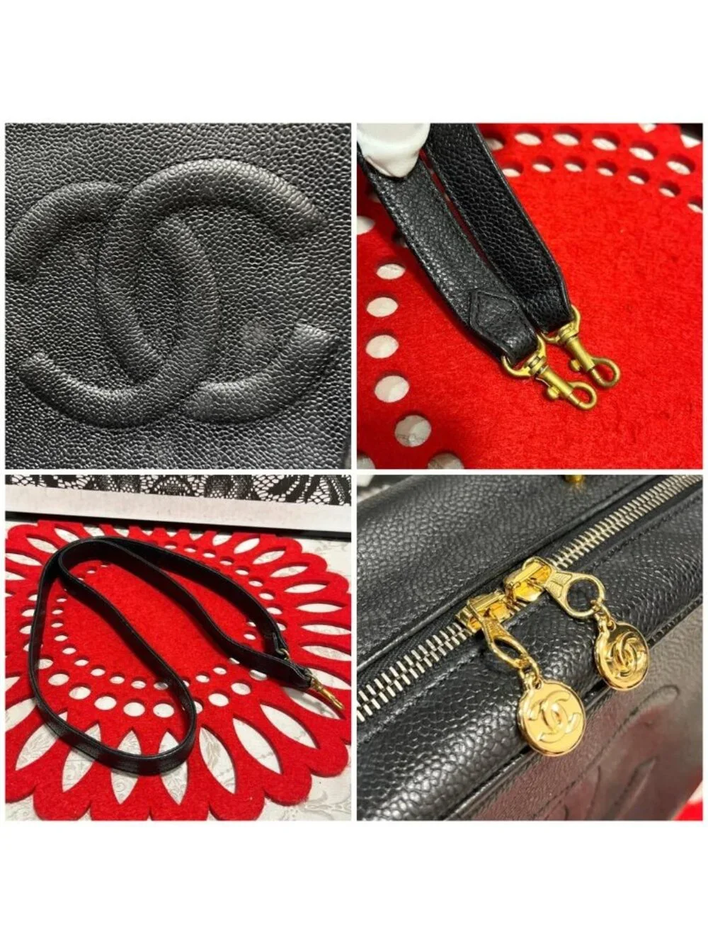 Chanel Shoulder Bag Vanity Caviar